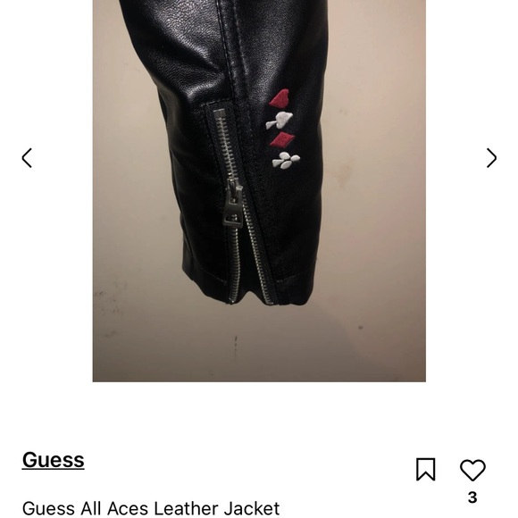 New! GUESS Men's Robertson Aces Moto
Stud Jacket
Size: S
| Guess!! - Picture 7 of 13